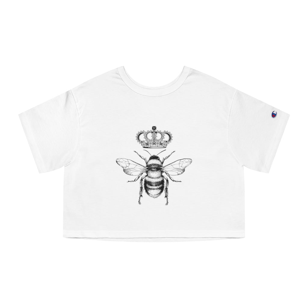 QB CLASSY QUEEN BEE Champion Women's Heritage Cropped T-Shirt