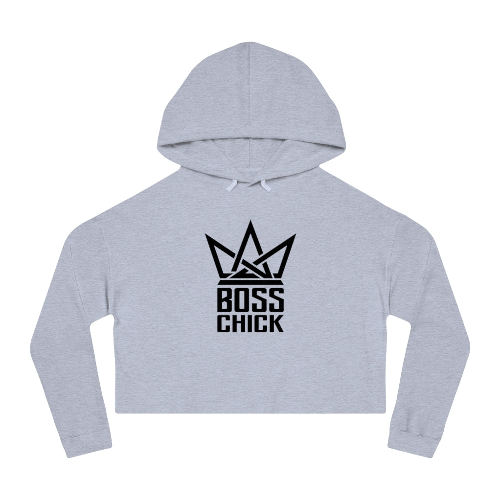 BOSS CHICK Cropped Hooded Sweatshirt