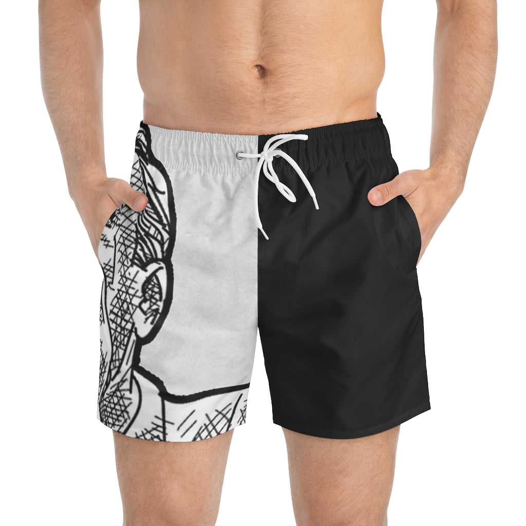 GRUMPY GUYS SCREAM Swim Trunks