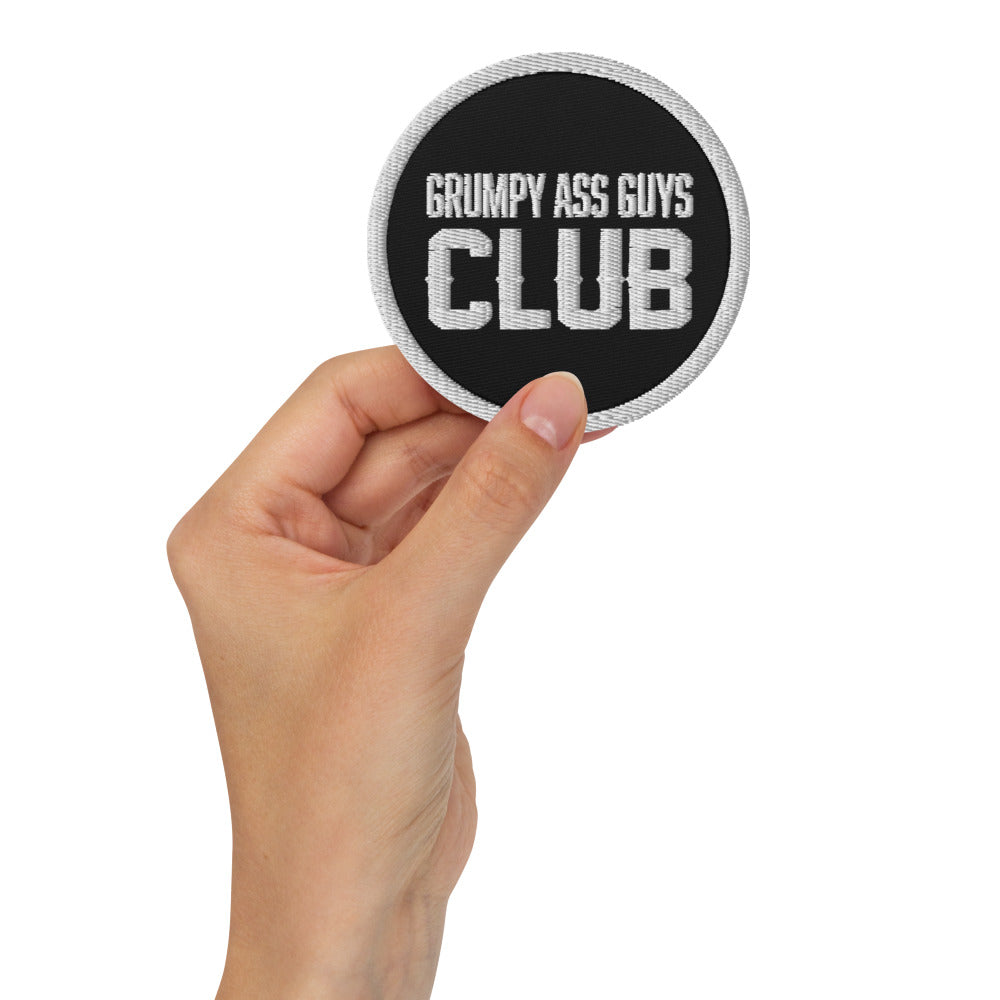 GRUMPY ASS GUYS CLUB EMBROIDERED PATCH
