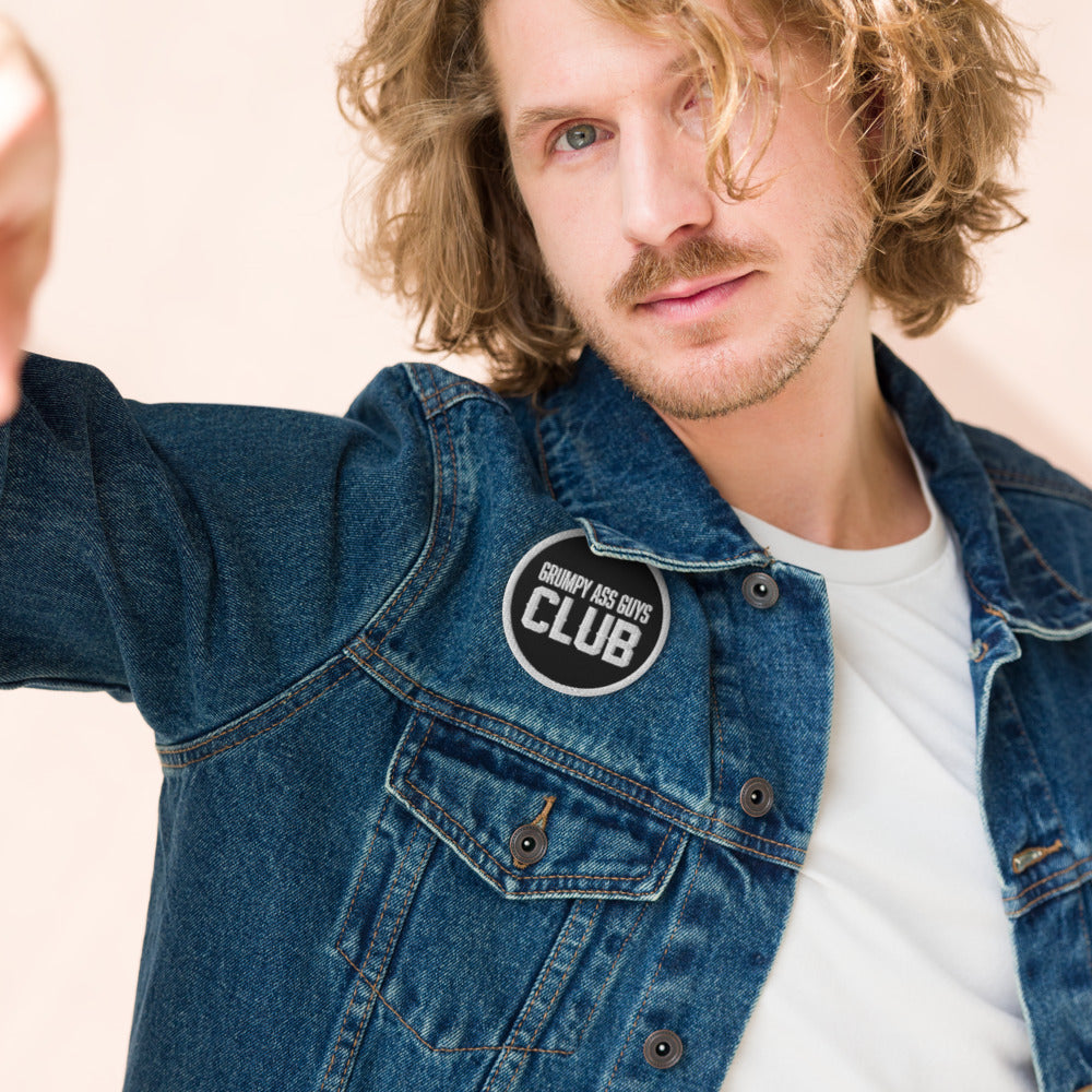 GRUMPY ASS GUYS CLUB EMBROIDERED PATCH