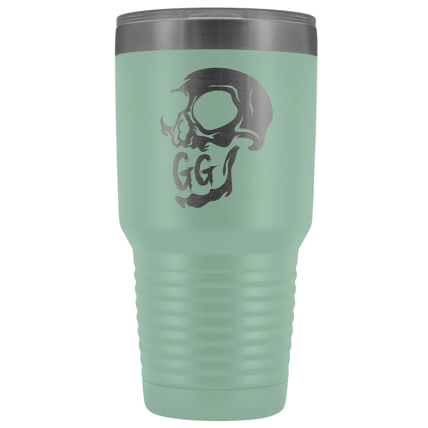 GRUMPY GLORY CREEPY SKULL TUMBLER