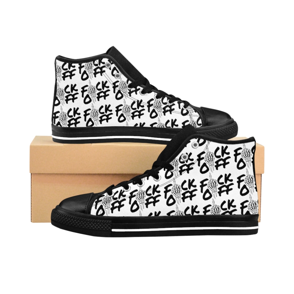 F*CK OFF Men's High Top Sneakers