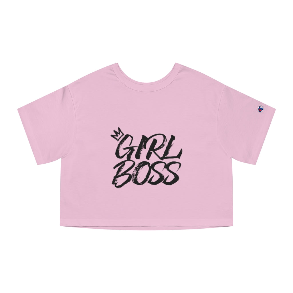 GIRL BOSS Champion Women's Heritage Cropped T-Shirt
