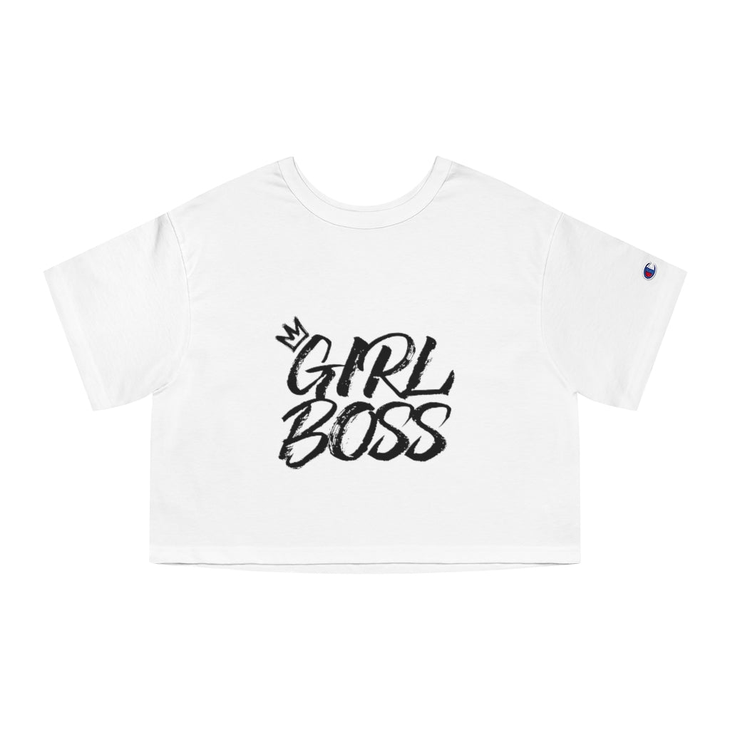 GIRL BOSS Champion Women's Heritage Cropped T-Shirt