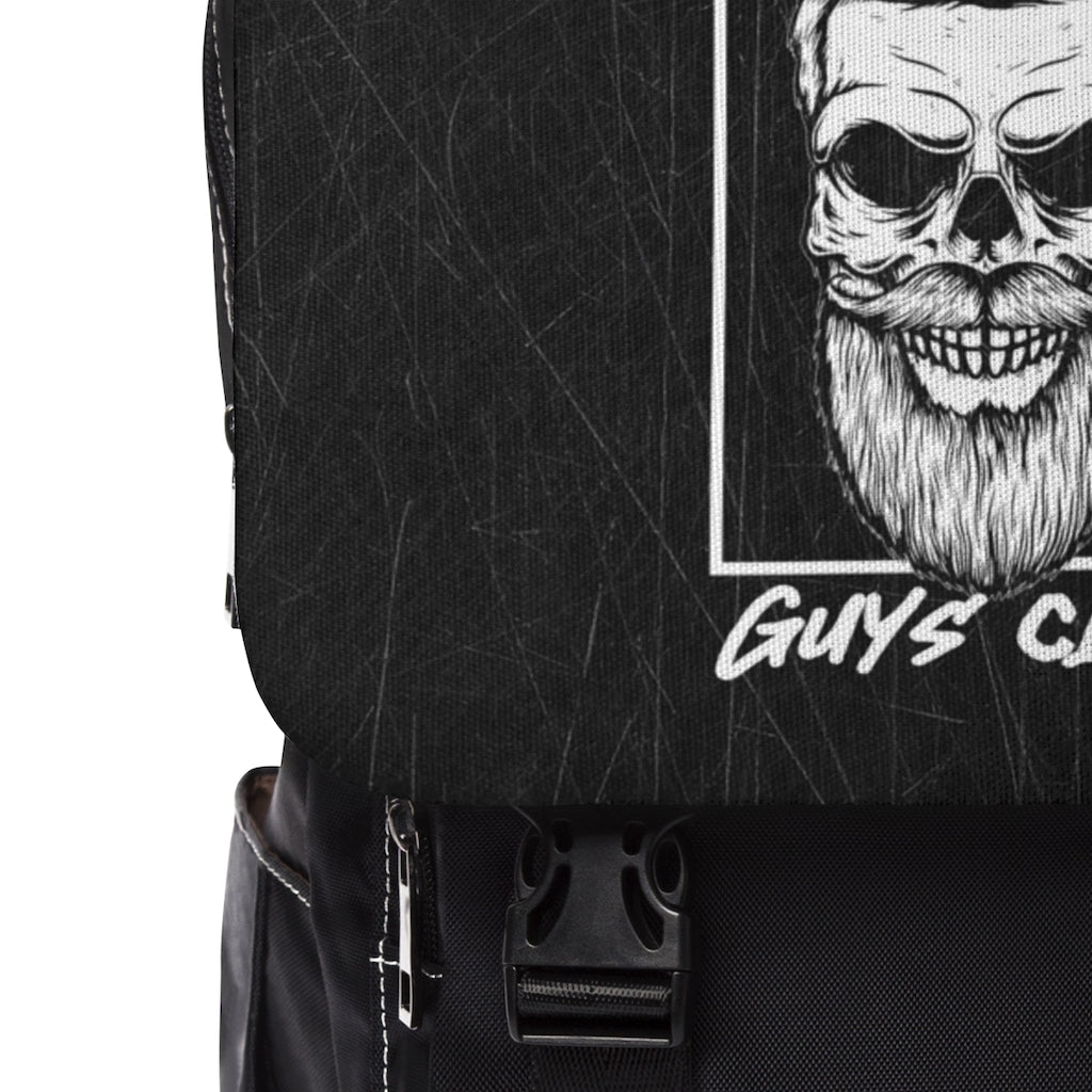 GRUMPY GUYS CLUB SKULL Casual Shoulder Backpack