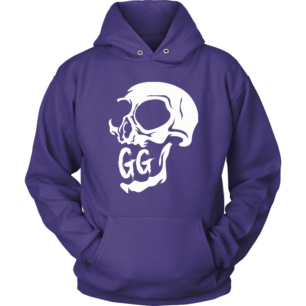 GRUMPY CREEPY SKULL HOODIE