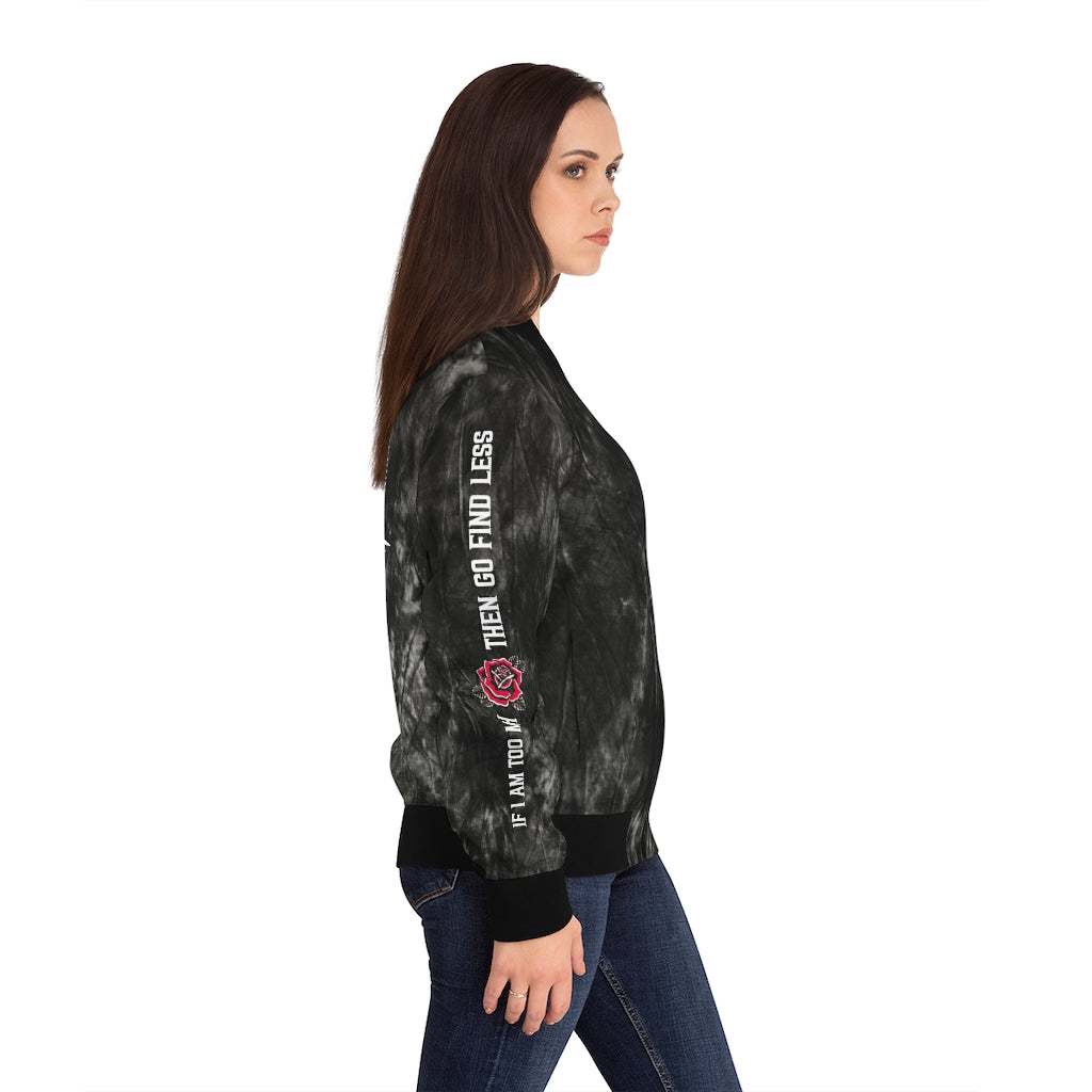 TOO MUCH FIND LESS Women's Bomber Jacket