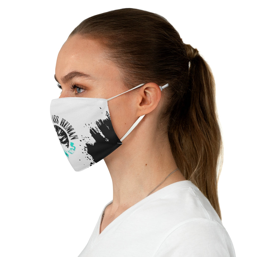 BAD ASS HUMAN MOHAWK Fabric Face Mask