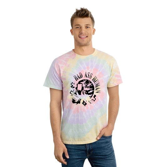 BAD ASS HUMAN MOHAWK Tie-Dye Tee / Spiral