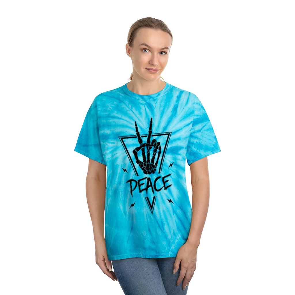 PEACE OUT Tie-Dye Tee / Cyclone