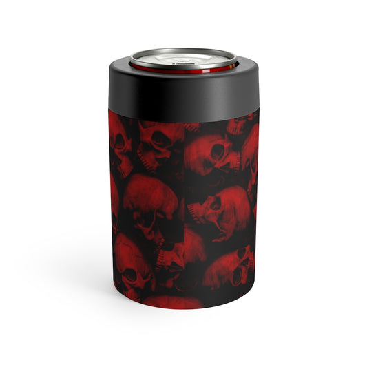 GRUMPY ASS GUYS CLUB RED SKULL Can Holder