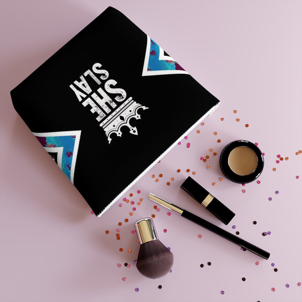 SHE SLAY Cotton Cosmetic Bag