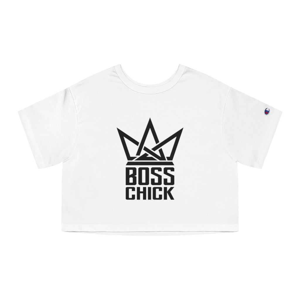 BOSS CHICK Champion Women's Heritage Cropped T-Shirt
