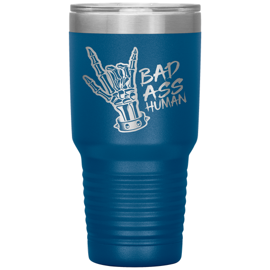 BAD ASS HUMAN SKULL ROCK TUMBLER