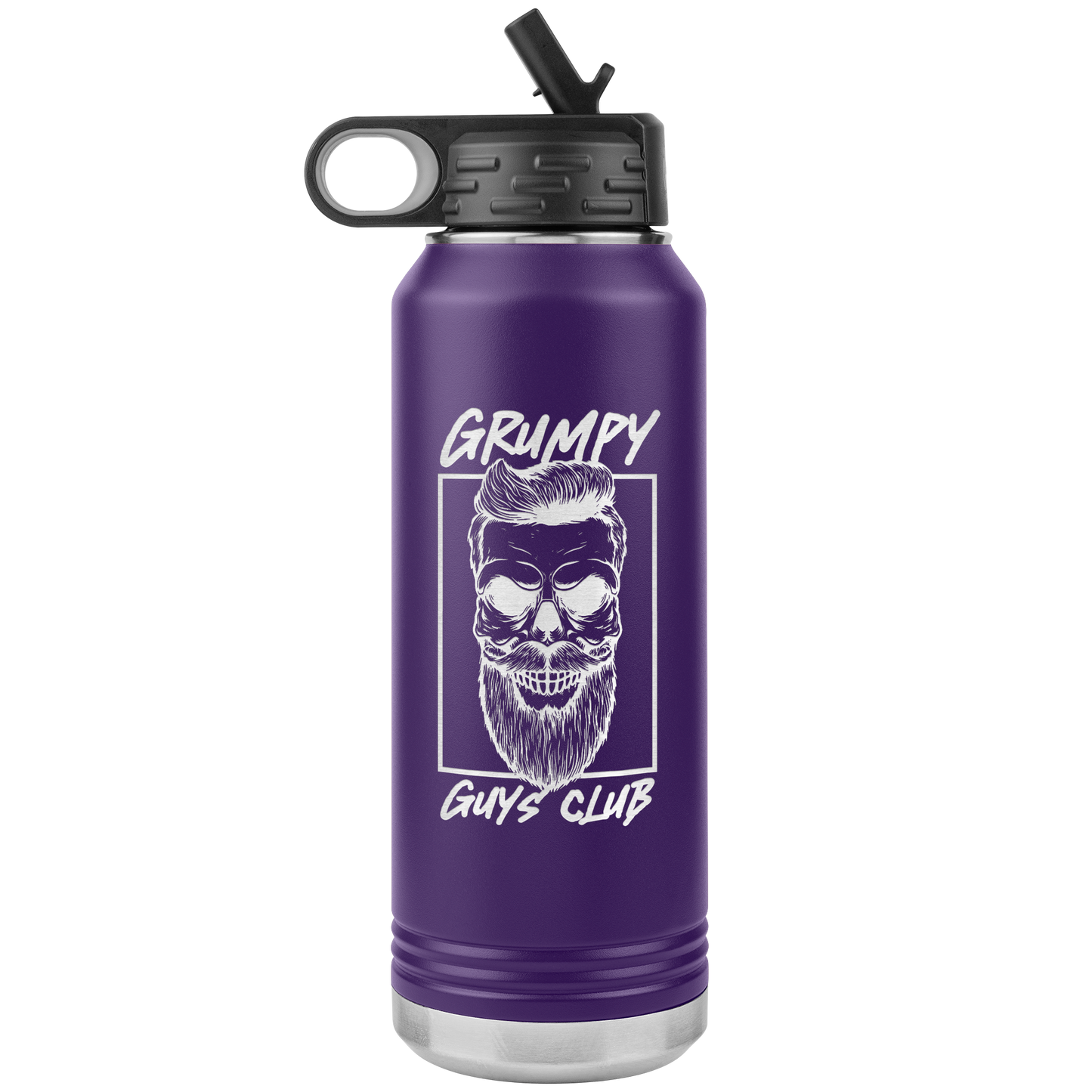 GRUMPY GUYS CLUB SKULL 32 OZ WATER BOTTLE