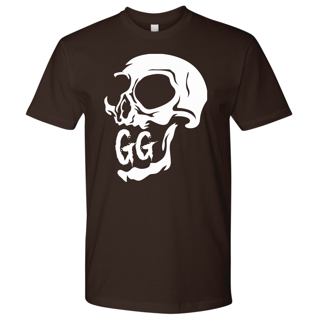 GRUMPY GUY CREEPY SKULL TSHIRT
