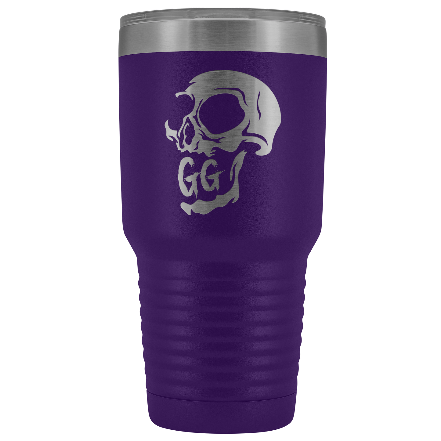 GRUMPY GLORY CREEPY SKULL TUMBLER
