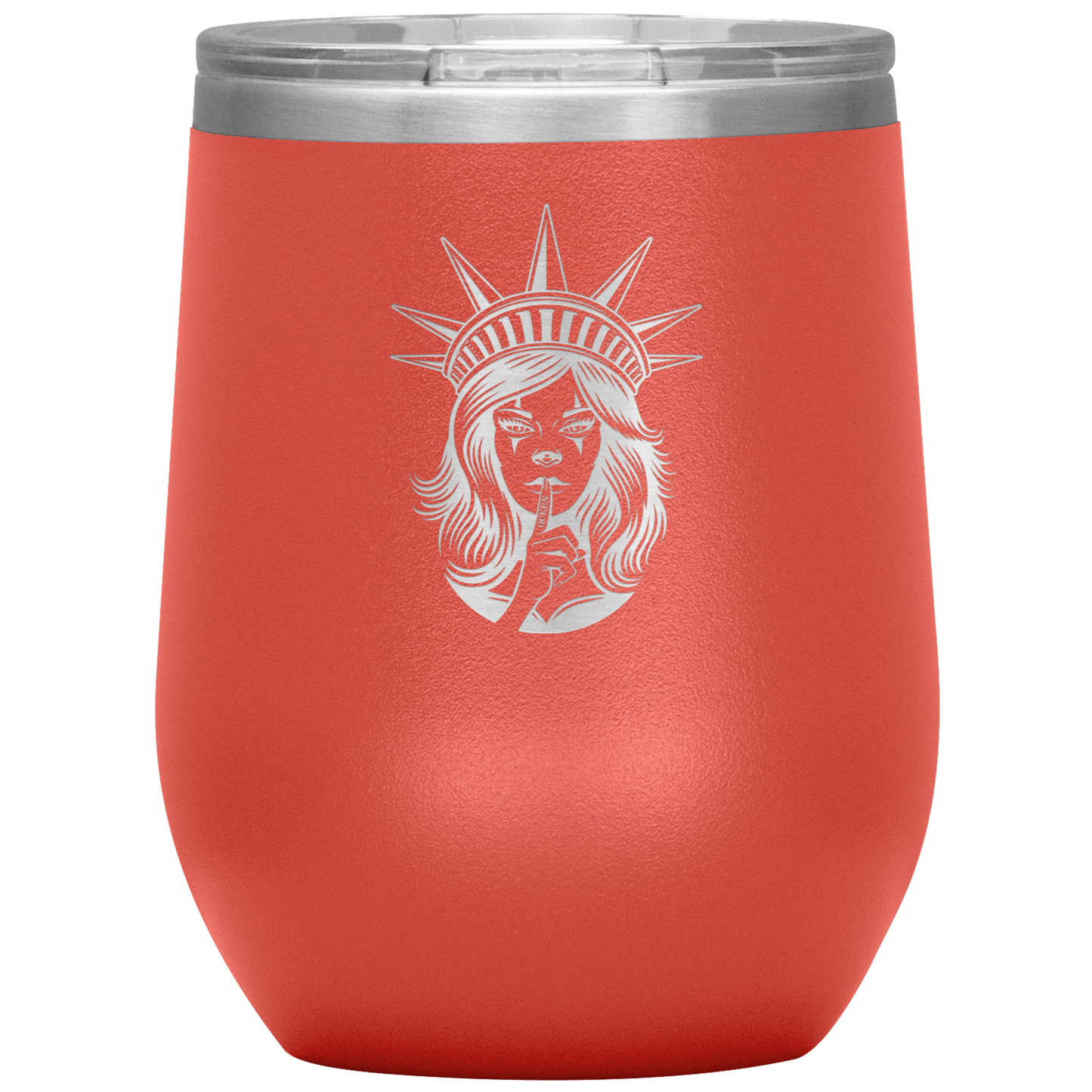 LISTEN TO THE QUEEN WINE TUMBLER
