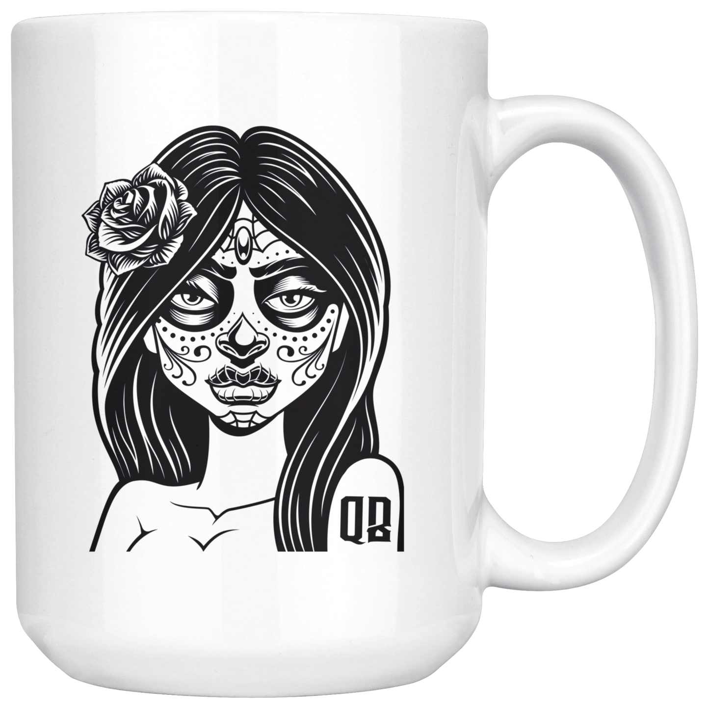 QB CLASSY DAY OF THE DEAD MUG