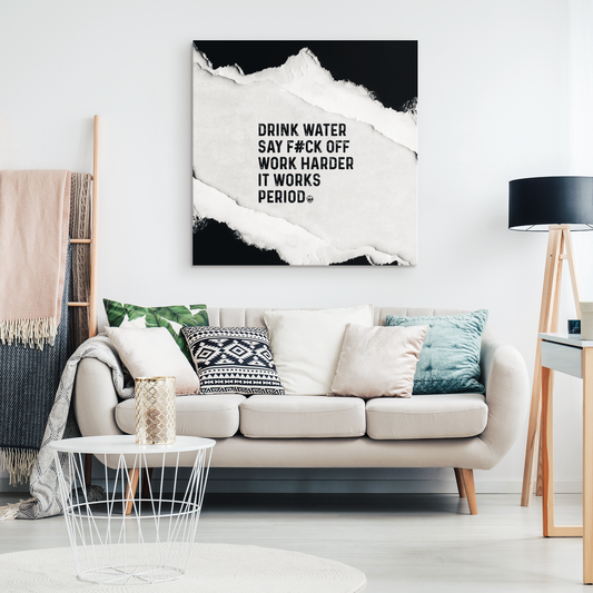 SAY F*CK OFF GALLERY CANVAS WALL ART