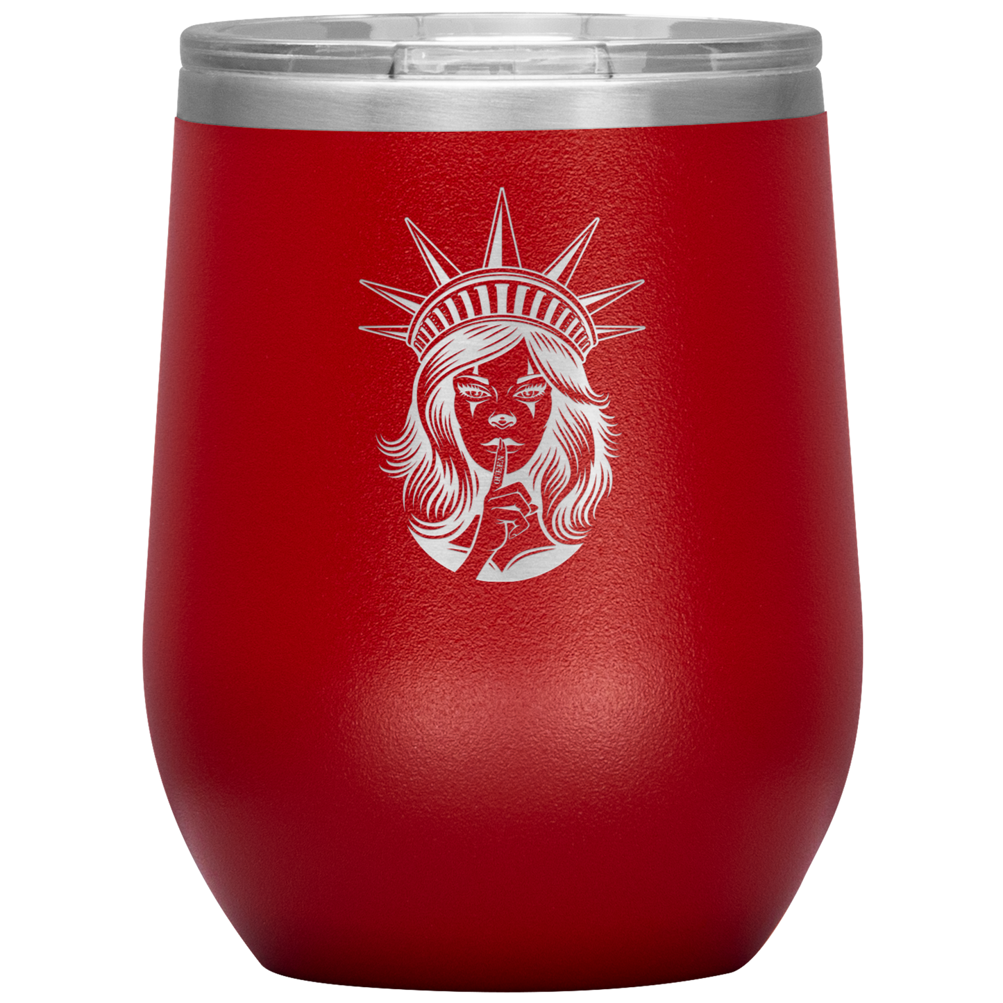 LISTEN TO THE QUEEN WINE TUMBLER