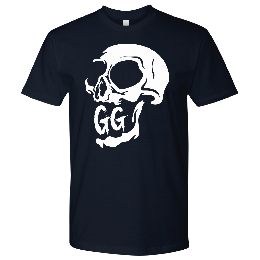 GRUMPY GUY CREEPY SKULL TSHIRT