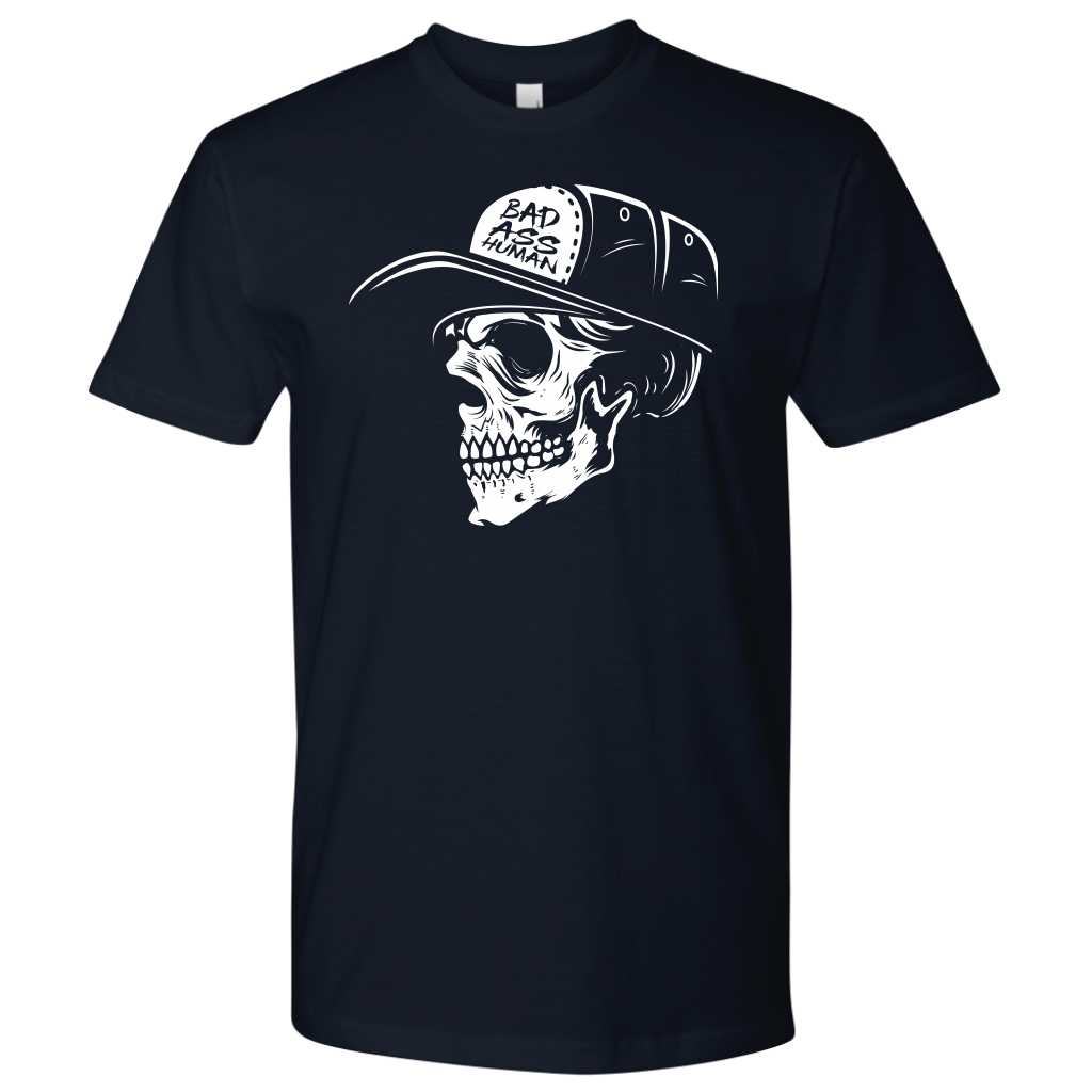 BAD ASS HUMAN SKULLCAP TSHIRT