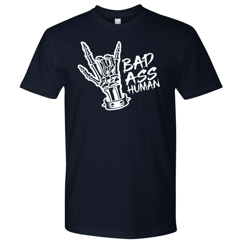 BAD ASS HUMAN SKULL HAND TSHIRT