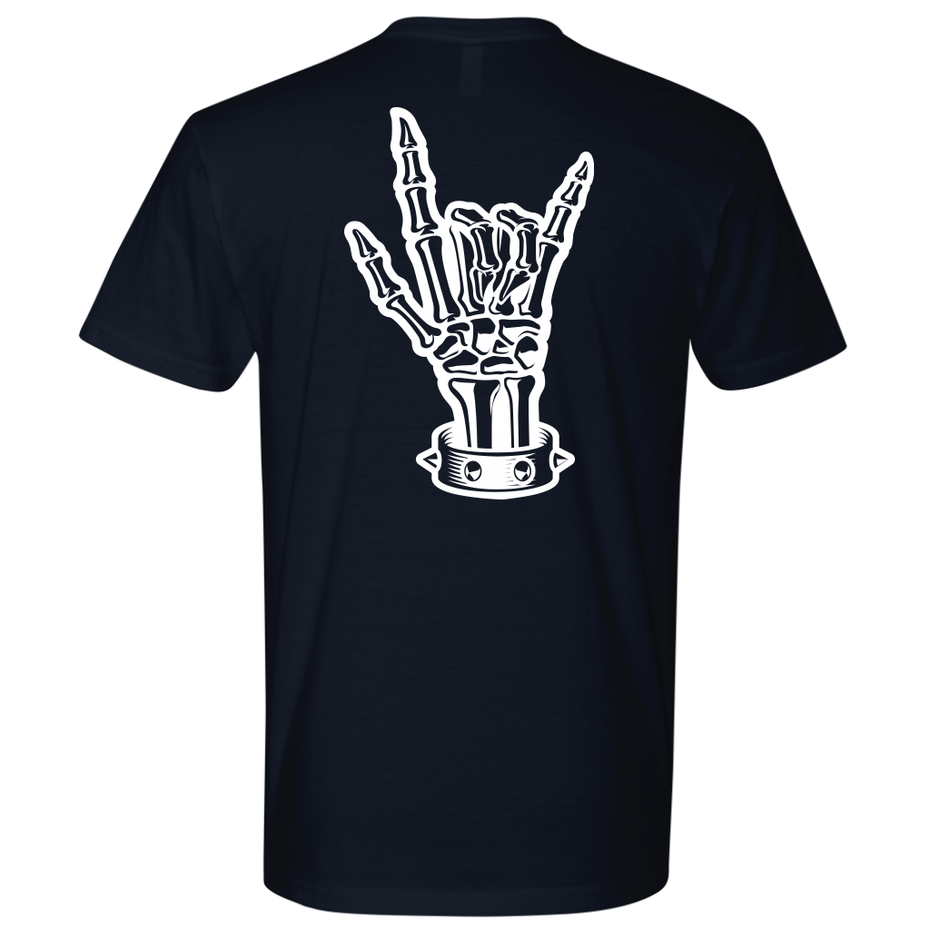 BAD ASS HUMAN SKULL ROCK TSHIRT