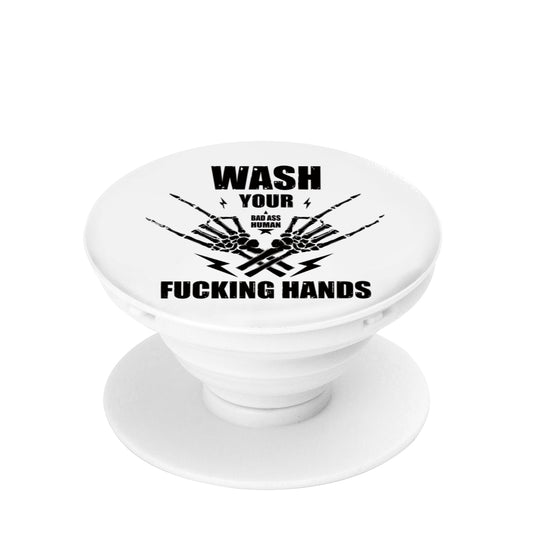 WASH YOUR ROCK HANDS PHONE POP SOCKET