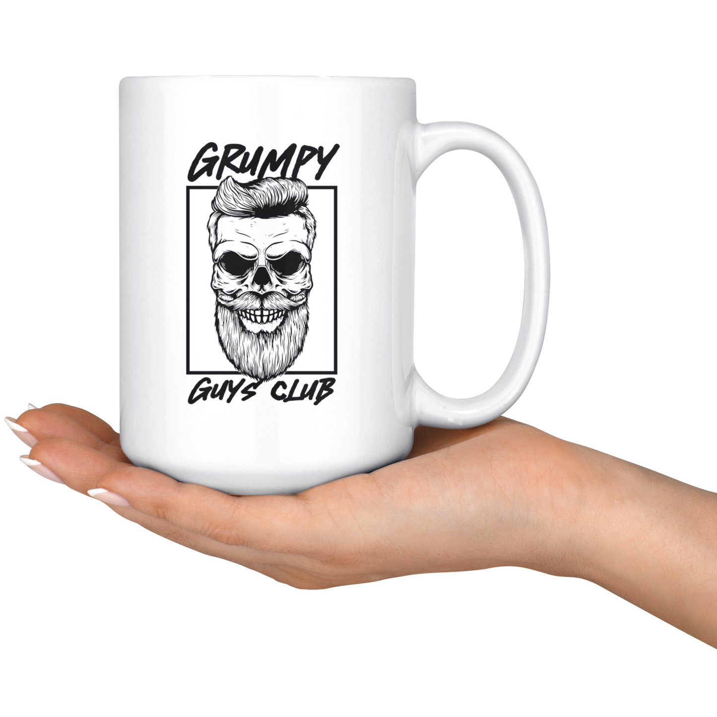 GRUMPY GUYS CLUB SKULL MUG