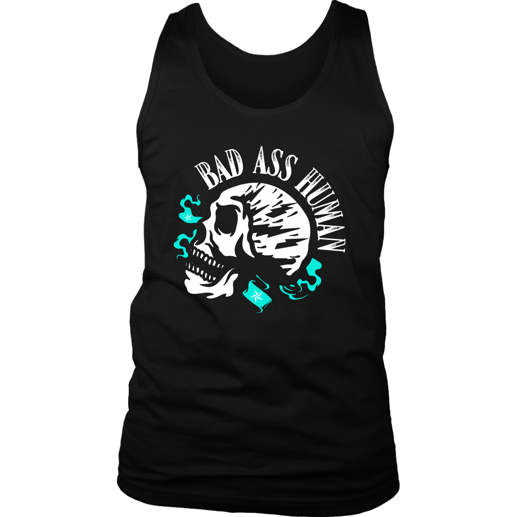 BAD ASS HUMAN MOHAWK MEN TANK