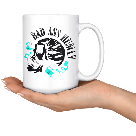 BAD ASS HUMAN MOHAWK MUG