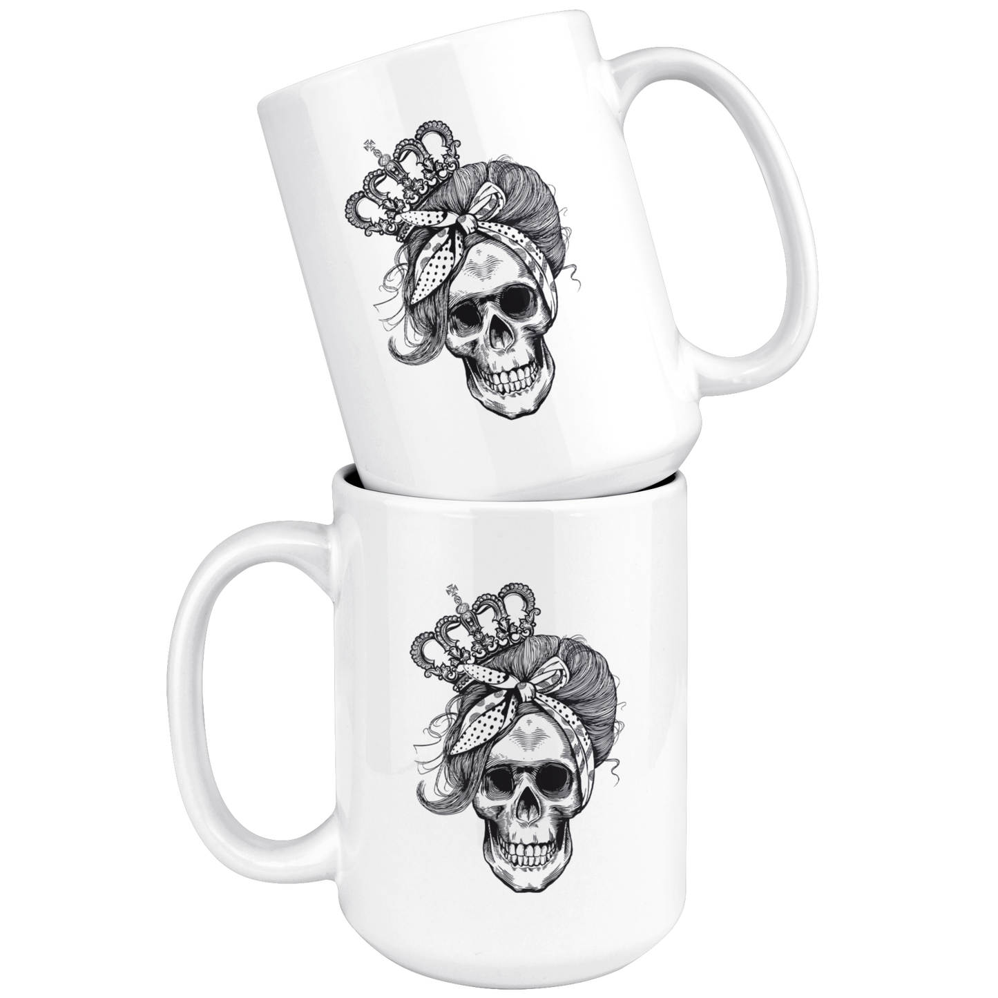LONG LIVE THE QUEEN SKULL MUG