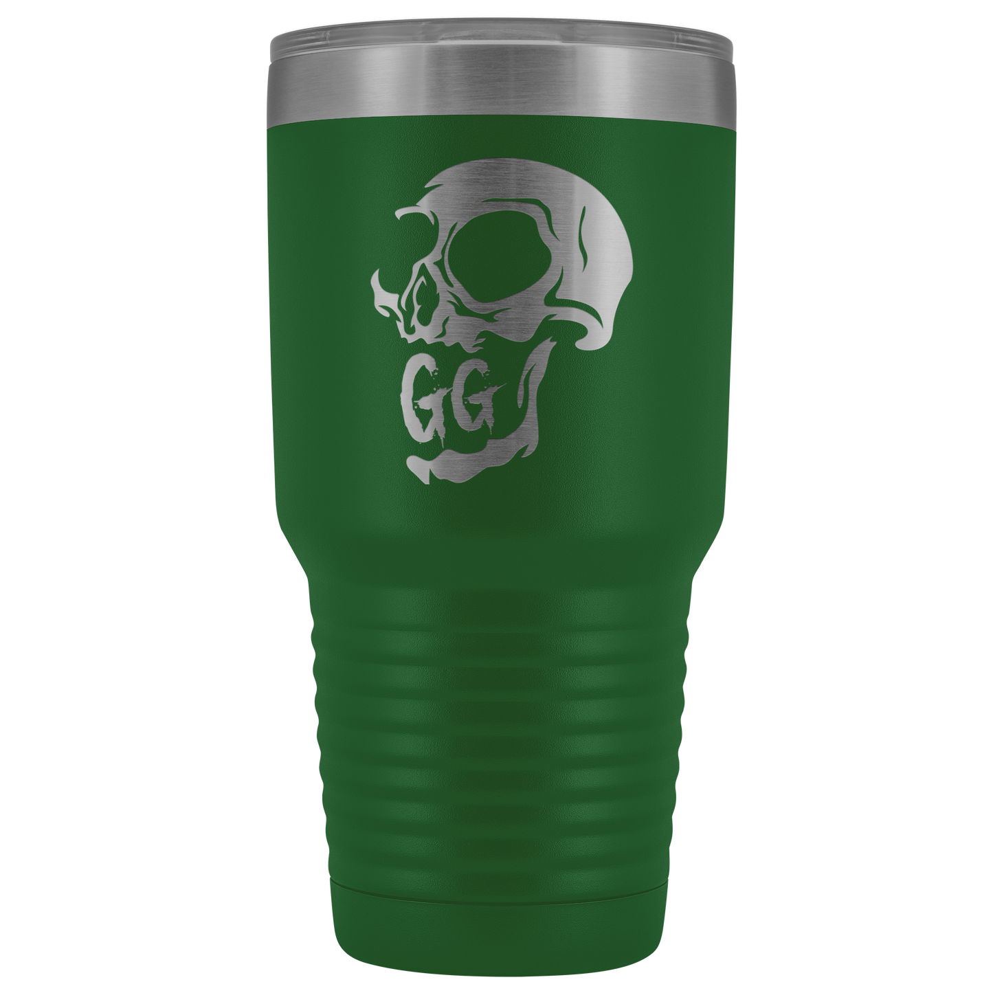 GRUMPY GLORY CREEPY SKULL TUMBLER
