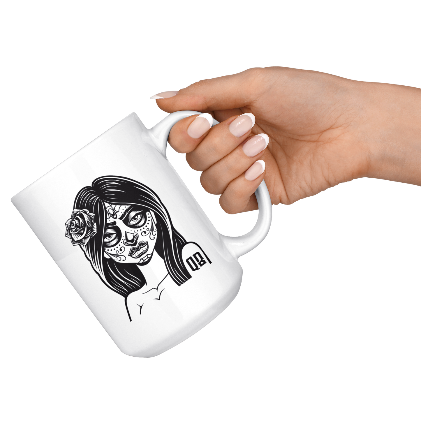 QB CLASSY DAY OF THE DEAD MUG