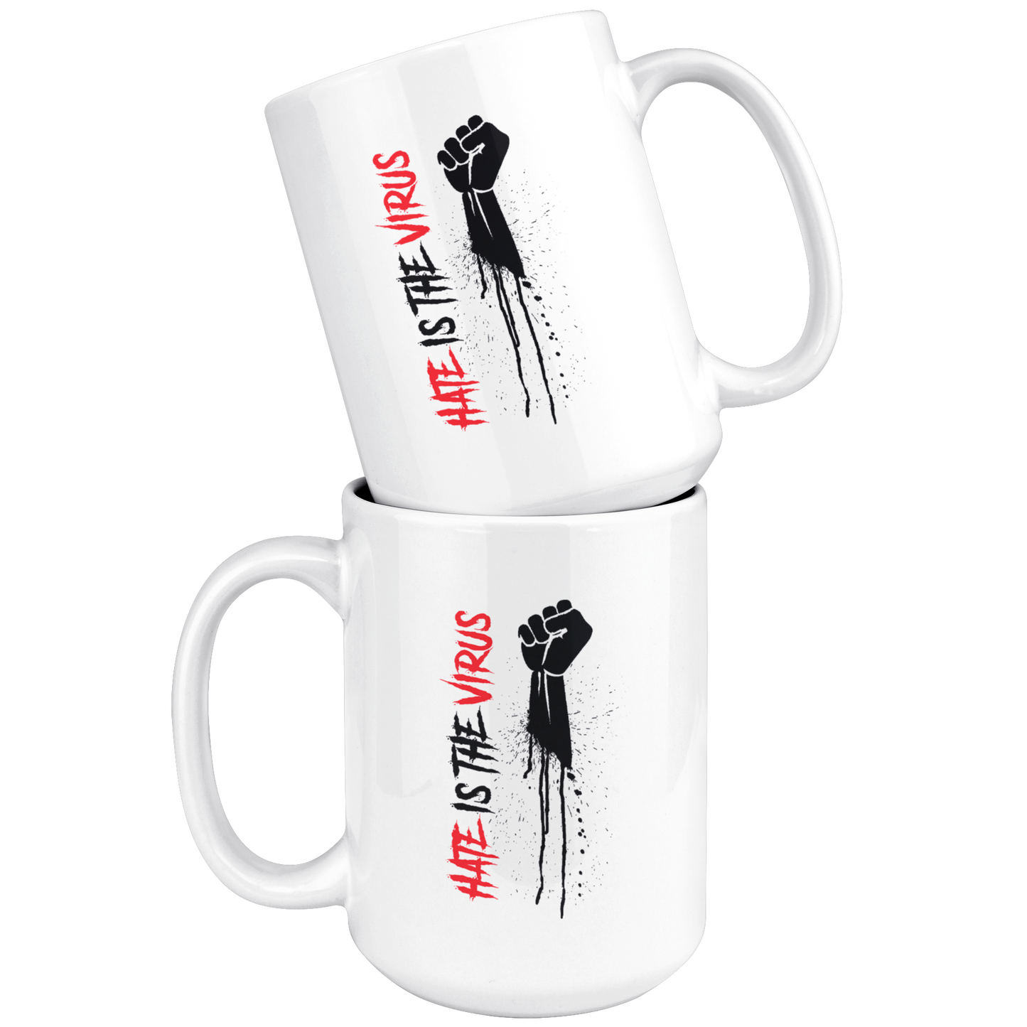 HATE IS THE VIRUS DRIP MUG