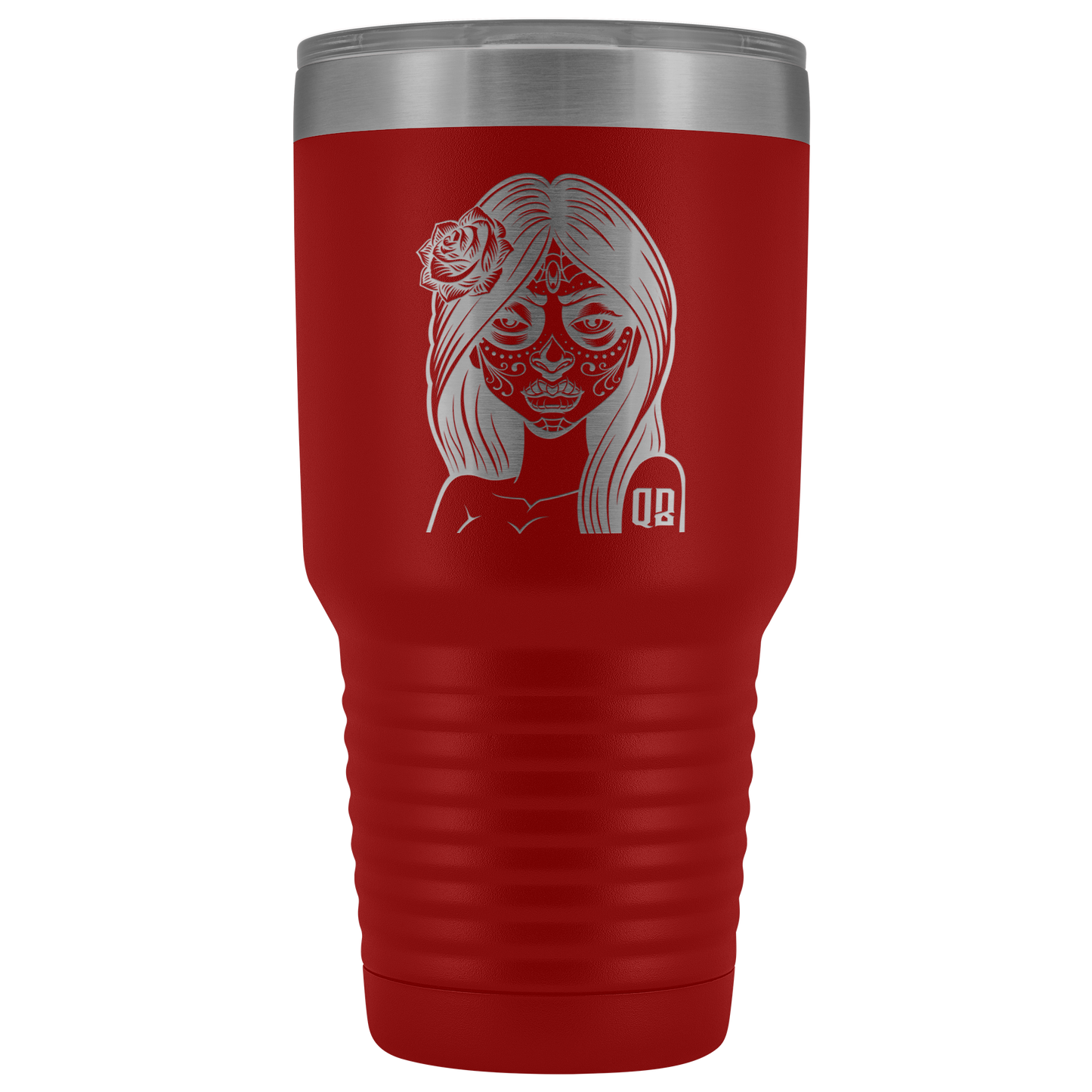 QB CLASSY DAY OF THE DEAD TUMBLER