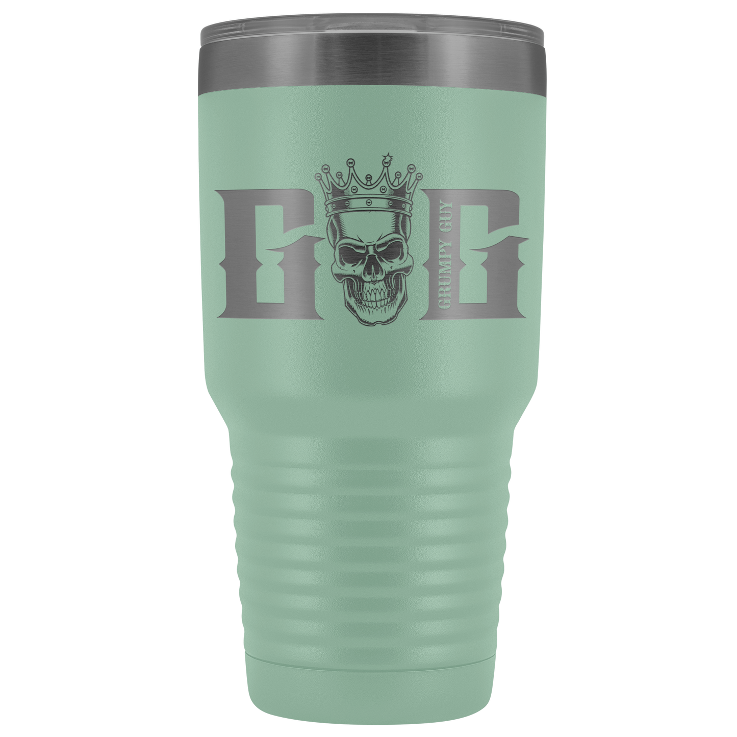 GRUMPY SKULL TUMBLER