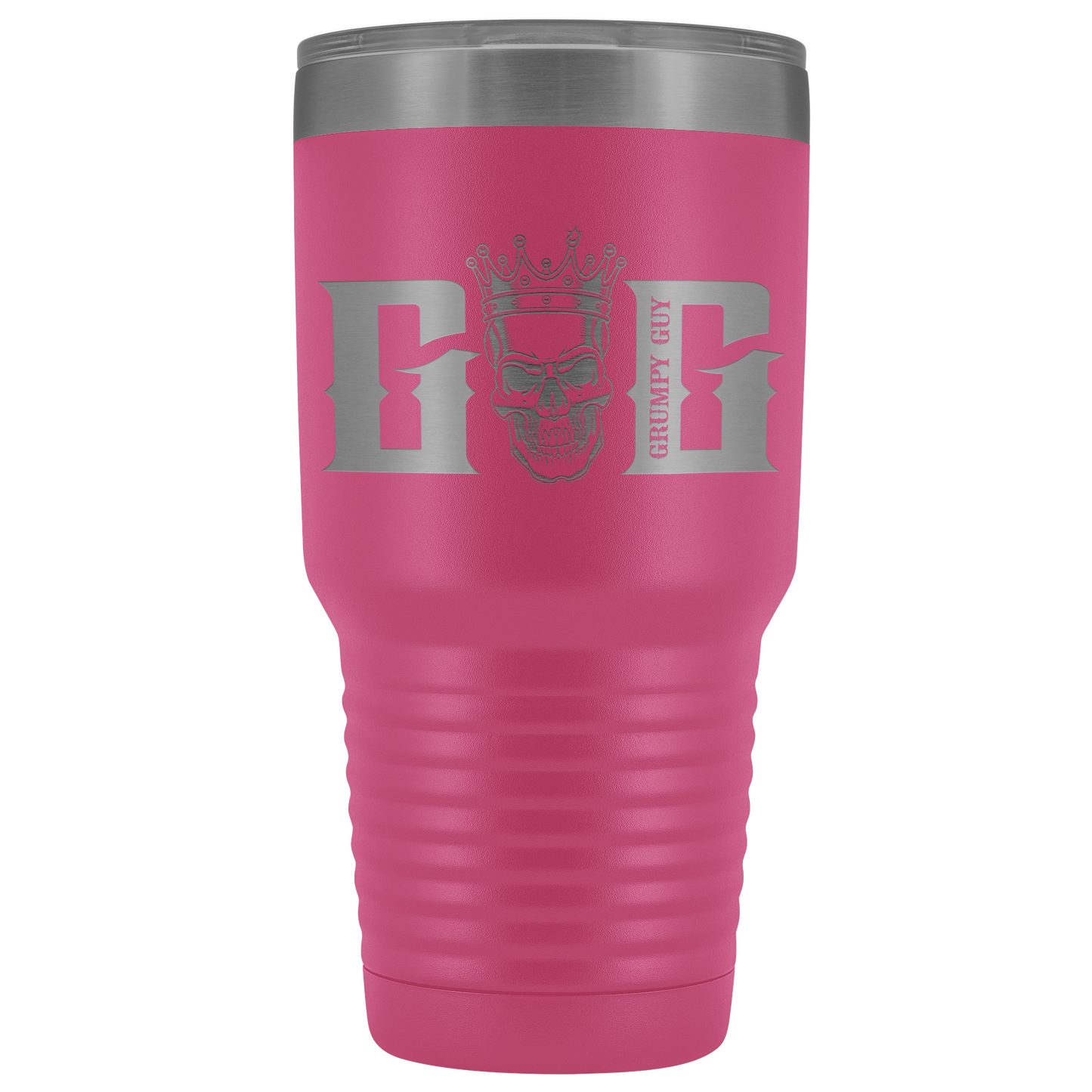 GRUMPY SKULL TUMBLER