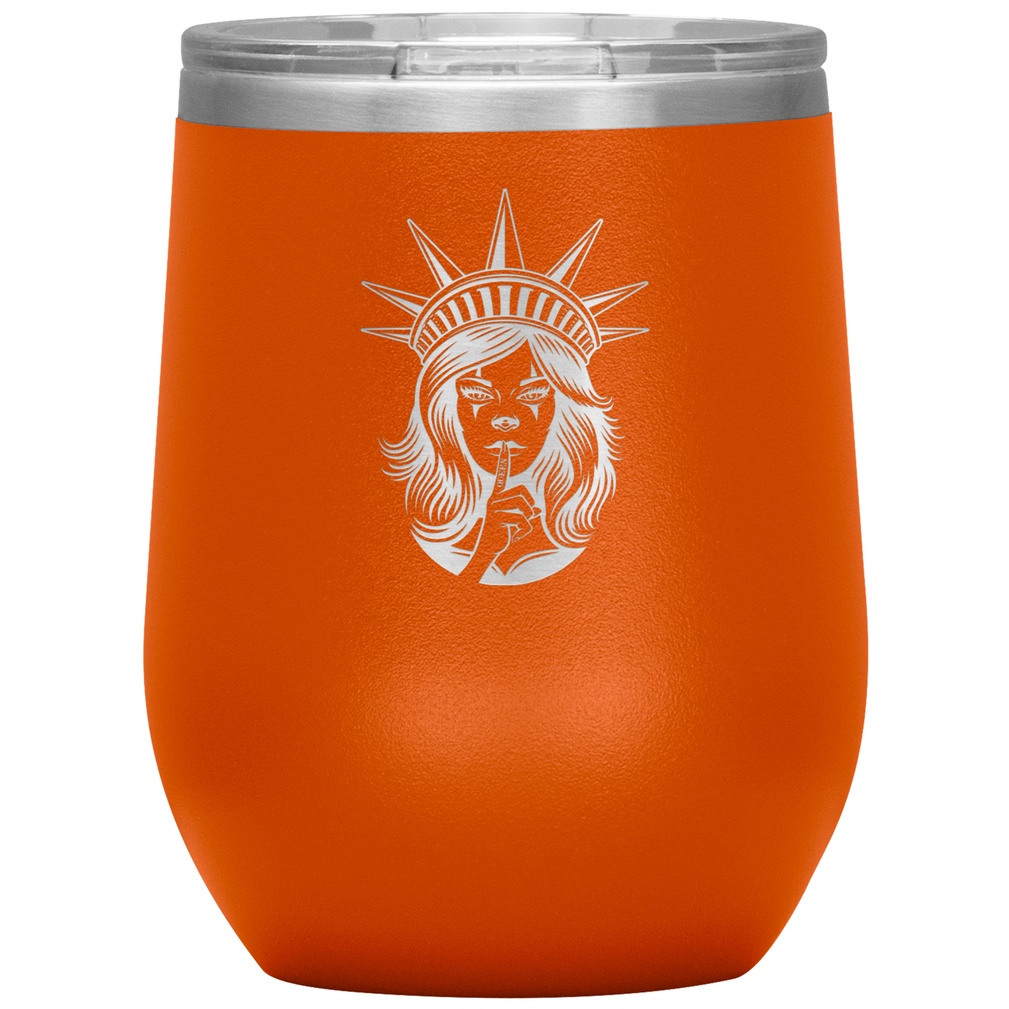 LISTEN TO THE QUEEN WINE TUMBLER
