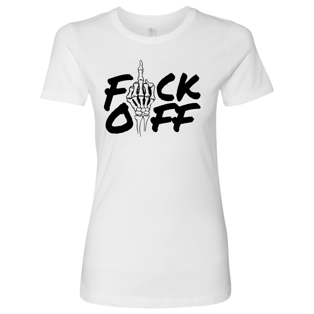 F*CK OFF WHITE EDITION WOMENS TSHIRT