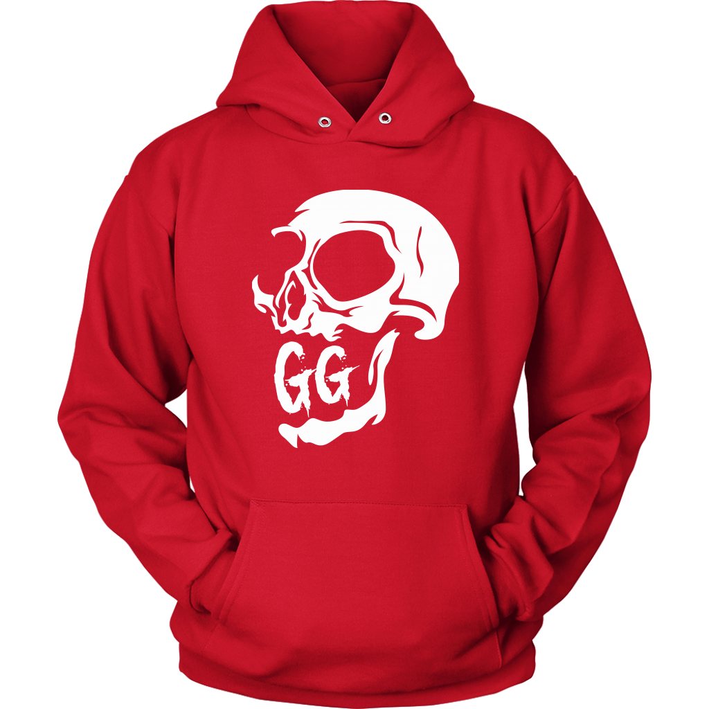 GRUMPY CREEPY SKULL HOODIE