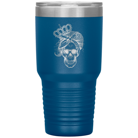 LONG LIVE THE QUEEN SKULL TUMBLER