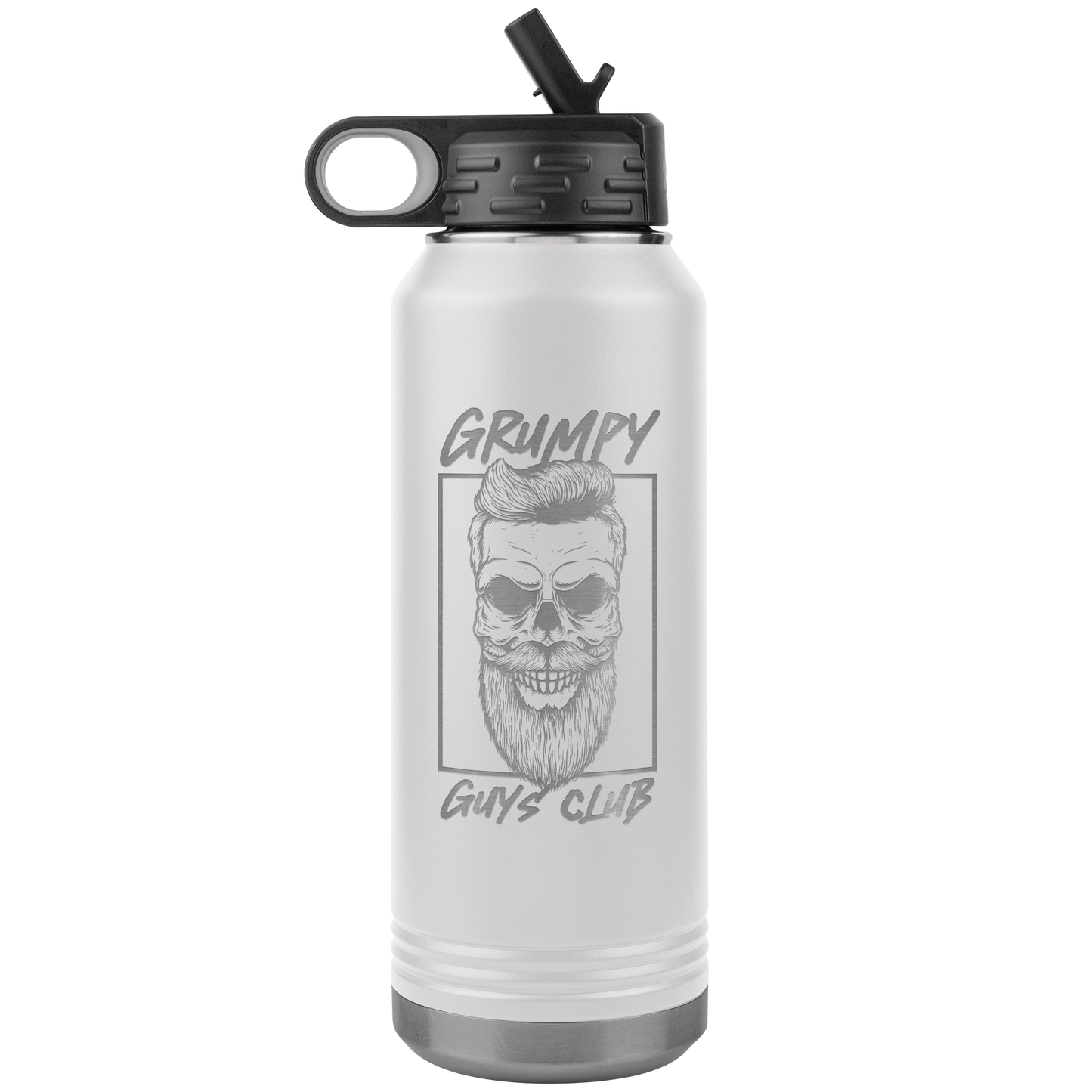 GRUMPY GUYS CLUB SKULL 32 OZ WATER BOTTLE