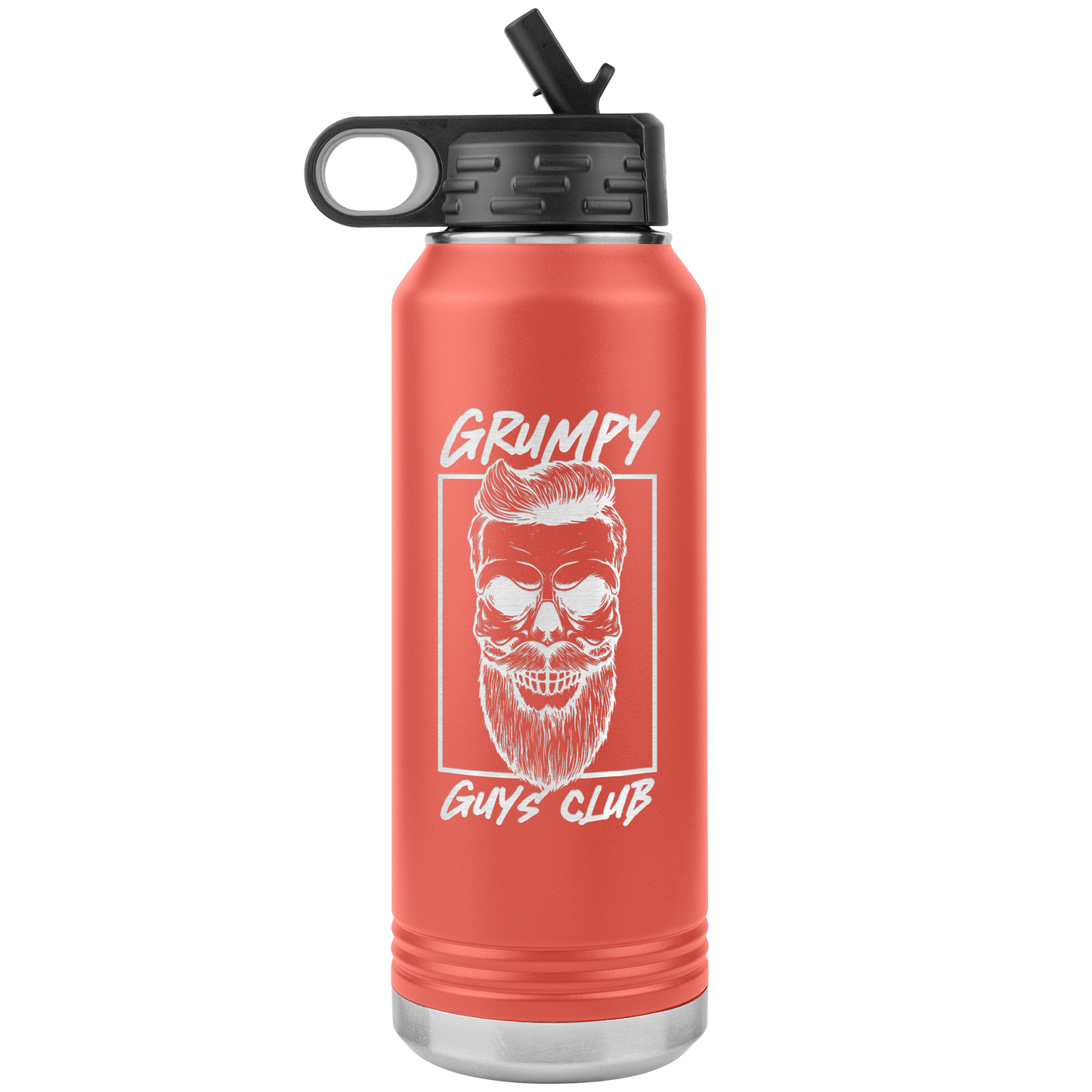 GRUMPY GUYS CLUB SKULL 32 OZ WATER BOTTLE