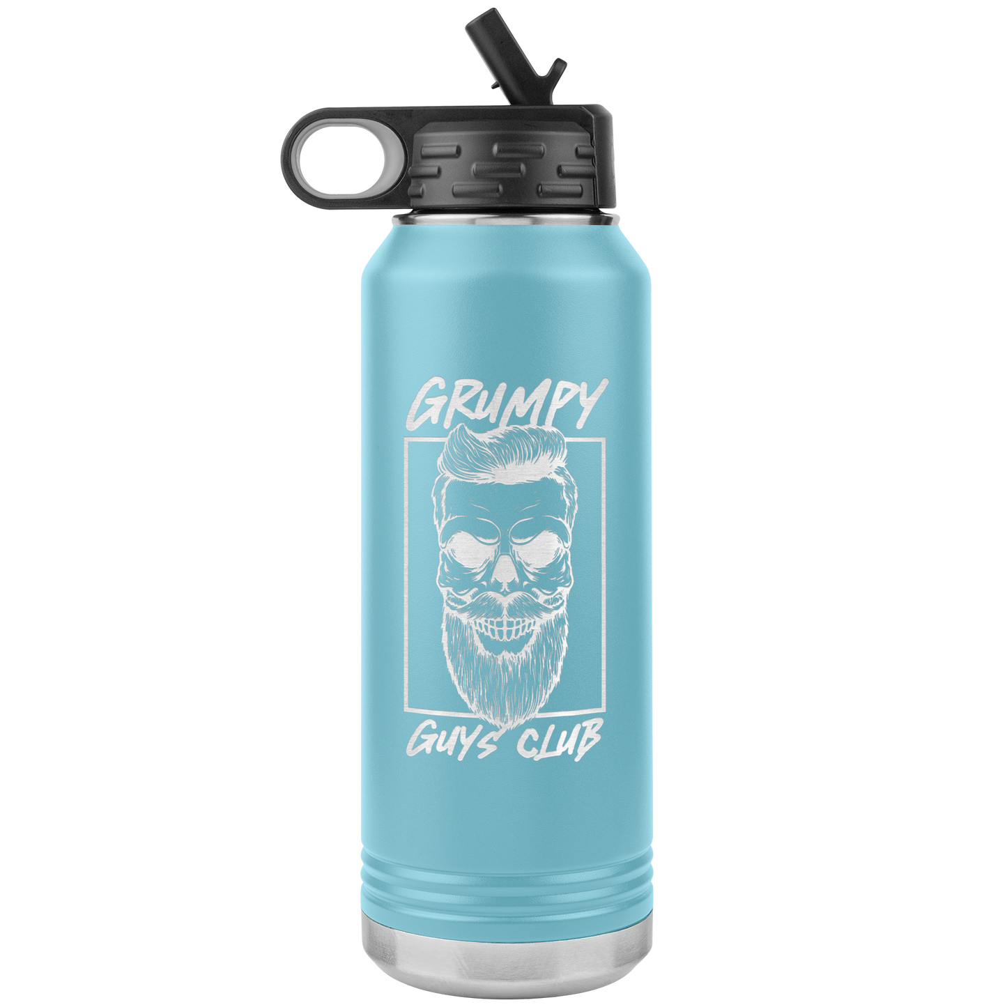 GRUMPY GUYS CLUB SKULL 32 OZ WATER BOTTLE