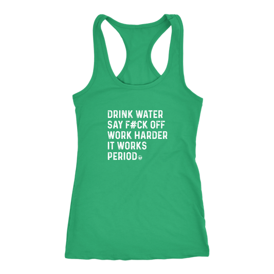 SAY F*CK OFF WOMEN RACERBACK TANK
