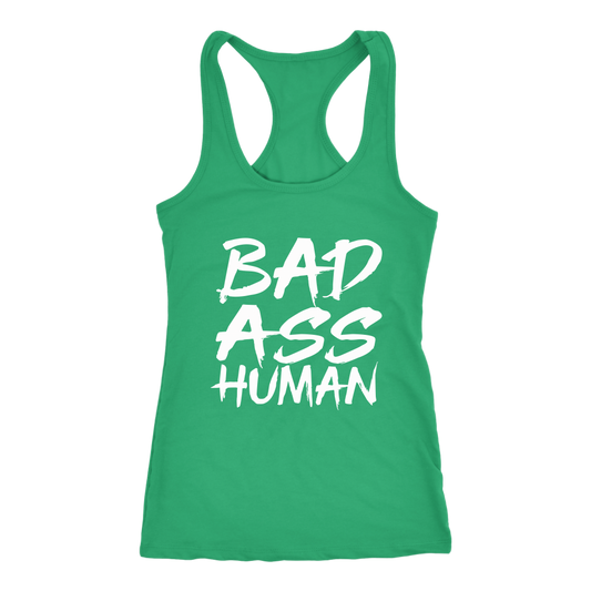 BAD ASS HUMAN RACERBACK TANK